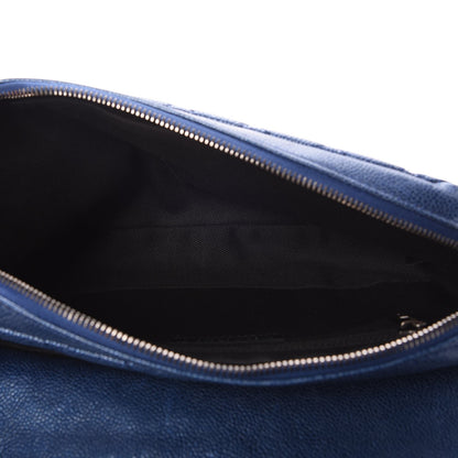 Chanel Iridescent Caviar Quilted Small Chic Flap Dark Blue 5 of 7