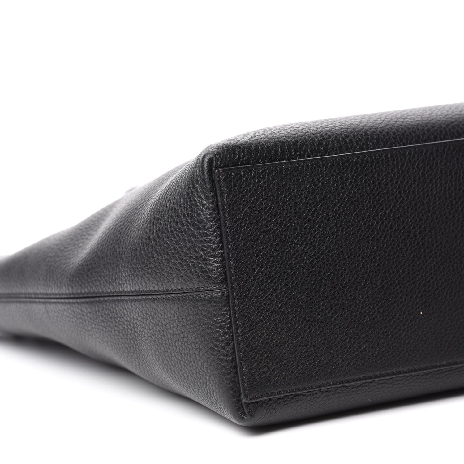 Valentino Garavani Grained Calfskin Rockstud Shoulder Tote Black 6 of 9