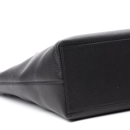 Valentino Garavani Grained Calfskin Rockstud Shoulder Tote Black 6 of 9