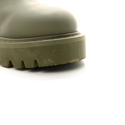 Louis Vuitton Rubber Calfskin Territory Flat Boots 36 Khaki 10 of 11