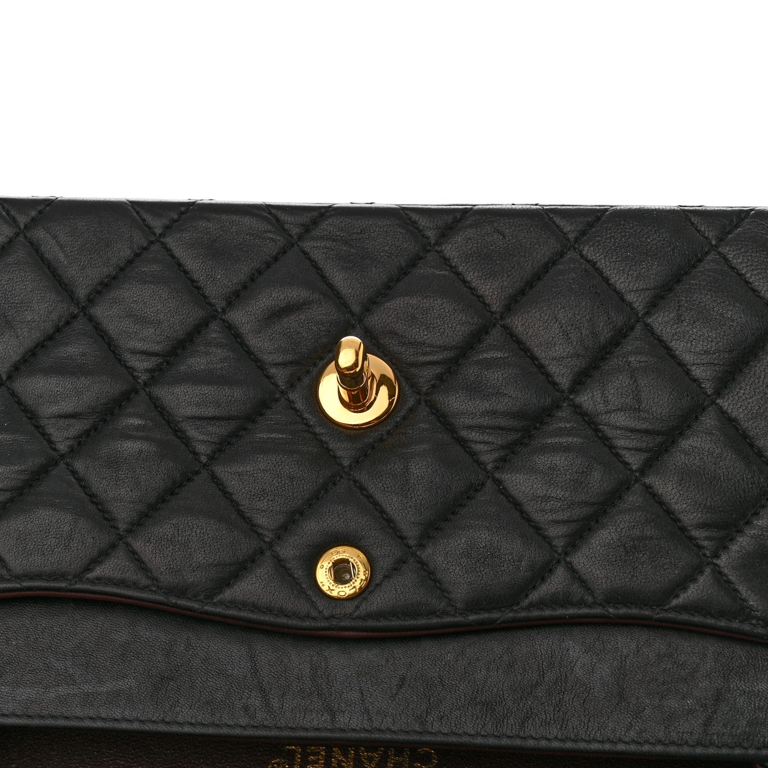 Chanel Lambskin Quilted Small Double Flap Black 14 of 14