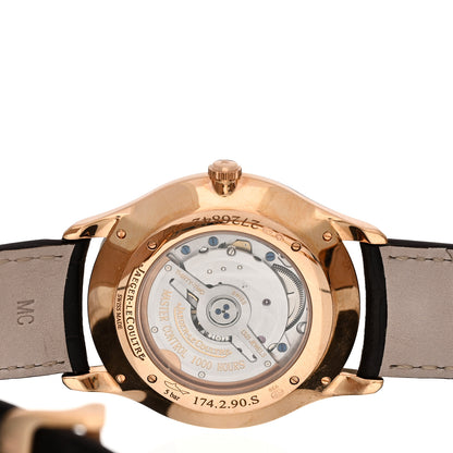 Jaeger-LeCoultre 18K Rose Gold Alligator 40mm Master Grande Ultra Thin Automatic Watch Ivory 174.2.90.S 4 of 5