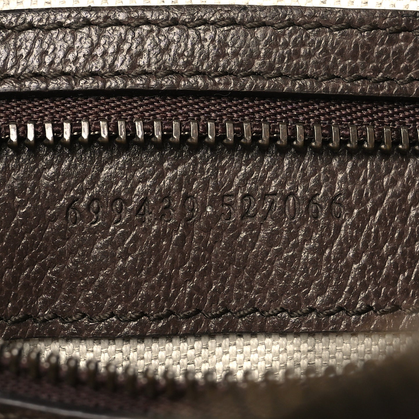 GG Supreme Monogram Textured Dollar Calfskin Web Ophidia Wristlet Shoulder Bag Beige Ebony New Acero