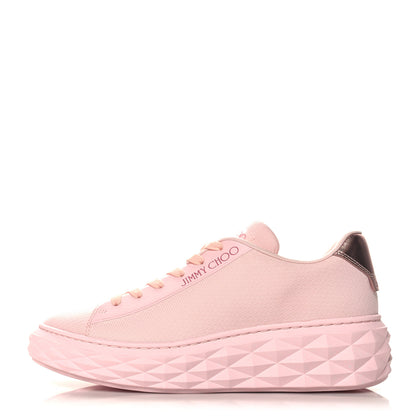 Jimmy Choo Nappa Diamond Light Platform Sneakers 39.5 Powder Pink 1 of 10