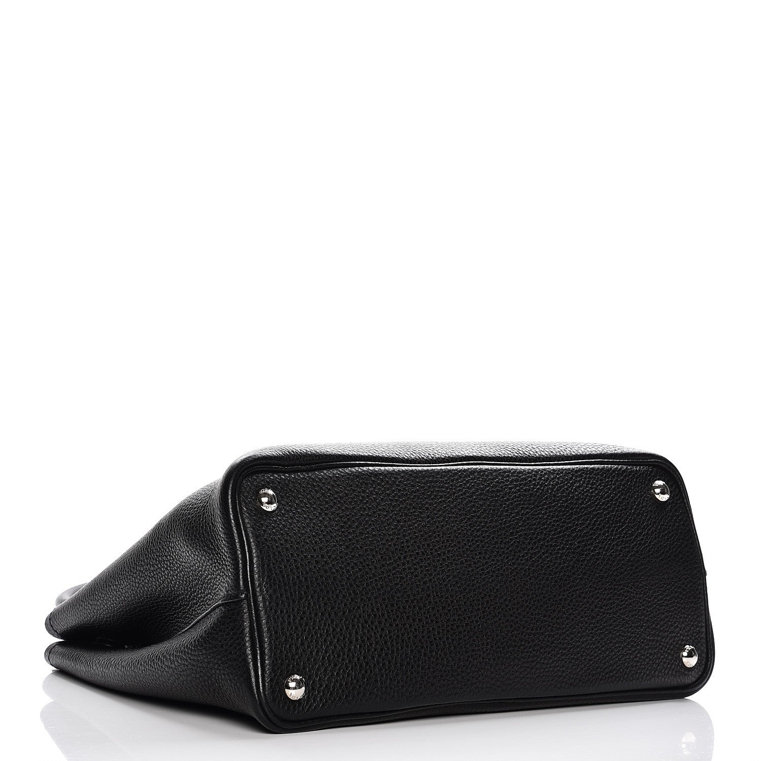 Prada Vitello Daino Small Double Tote Black Cuoio 5 of 9