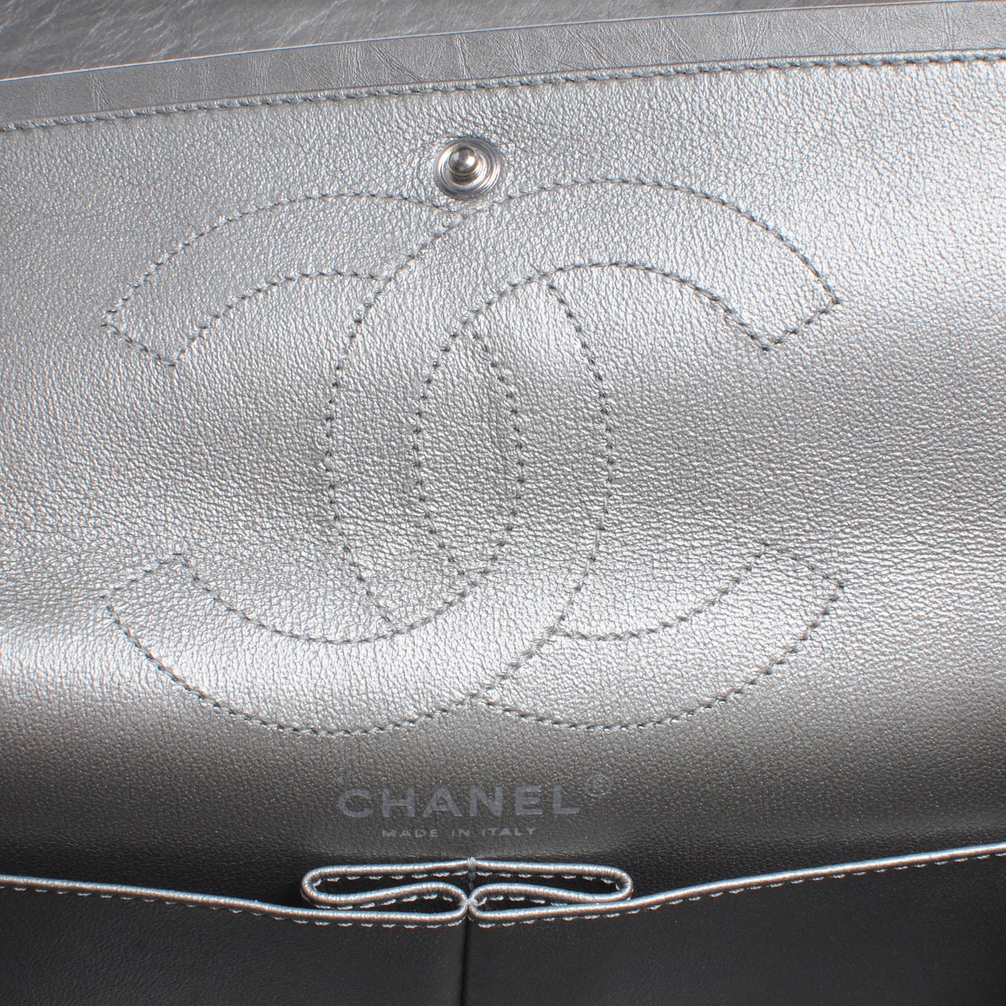 Aged Calfskin 2.55 Reissue 226 Jumbo Flap Silver