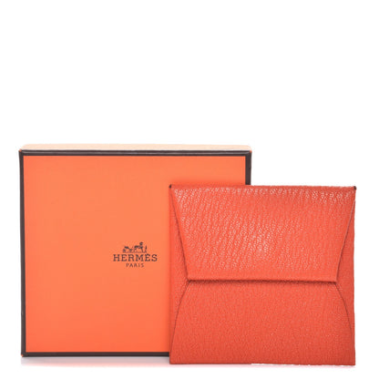 Hermes Chevre Mysore Bastia Coin Purse Feu 7 of 7