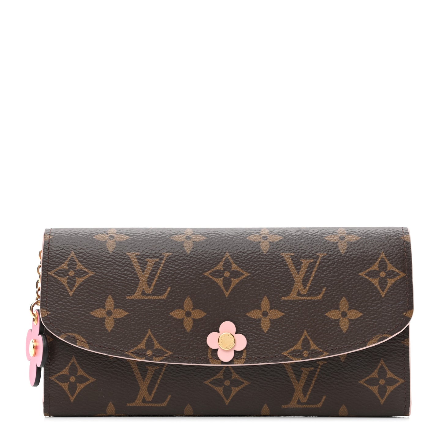 Monogram Bloom Flower Emilie Wallet Fuchsia