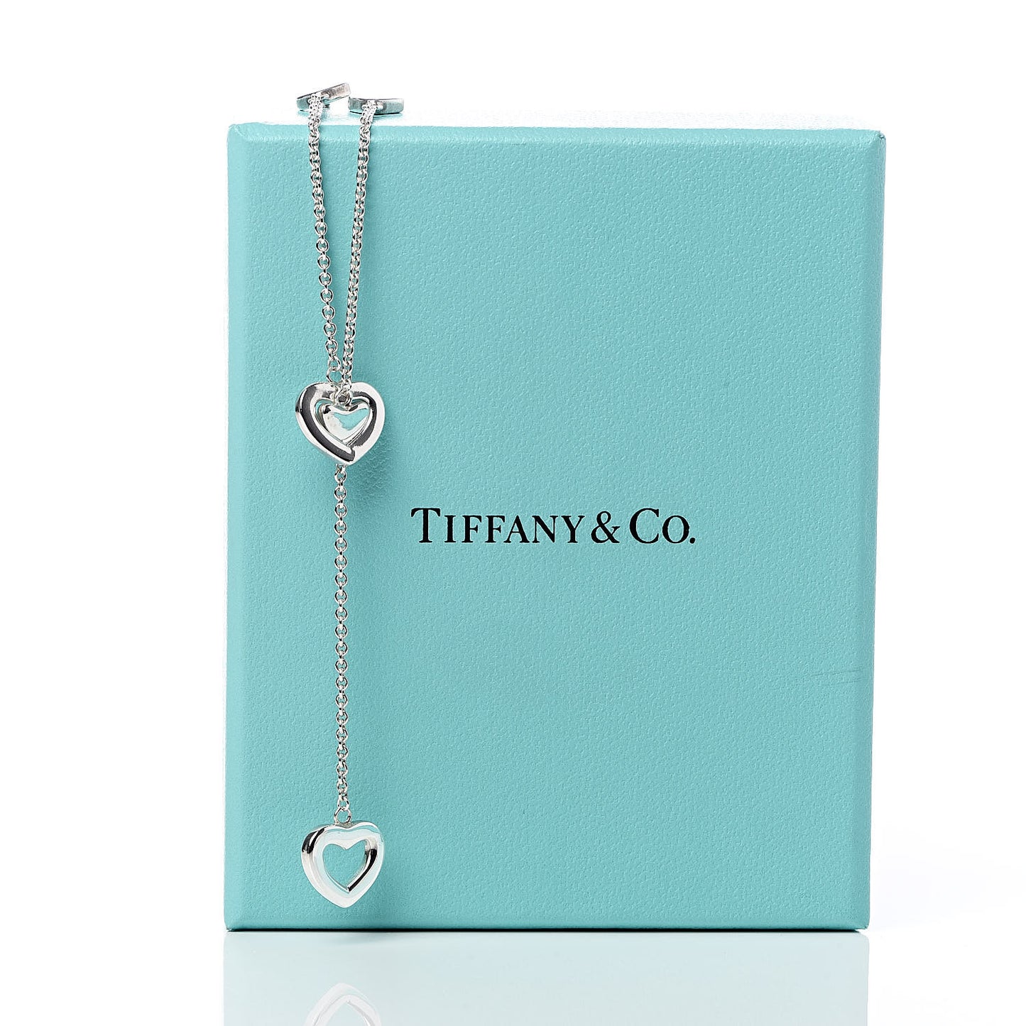 Sterling Silver Heart Lariat Necklace