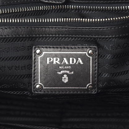 Prada Soft Calf Shoulder Bag Black 5 of 12