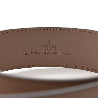 Gucci Calfskin Double G 40mm Belt 75/30 Porcelain Rose 3 of 5