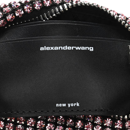 Alexander Wang Mesh Crystal Rhinestone Mini Heiress Pouch Pink 5 of 9