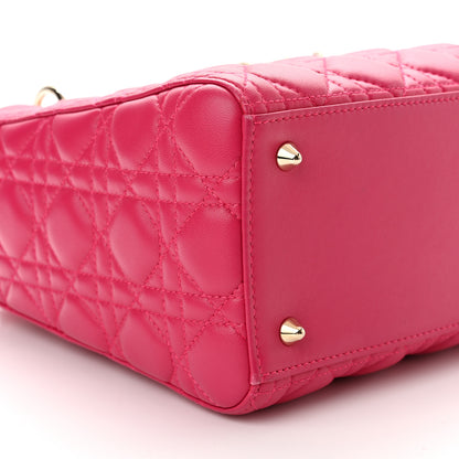 Christian Dior Lambskin Cannage Medium Lady Dior Pink 7 of 8