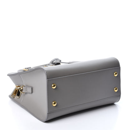 Saint Laurent Calfskin Small Monogram Cabas Fog 3 of 8