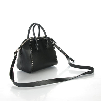 Givenchy Smooth Calfskin Mini Studded Antigona Black 3 of 7