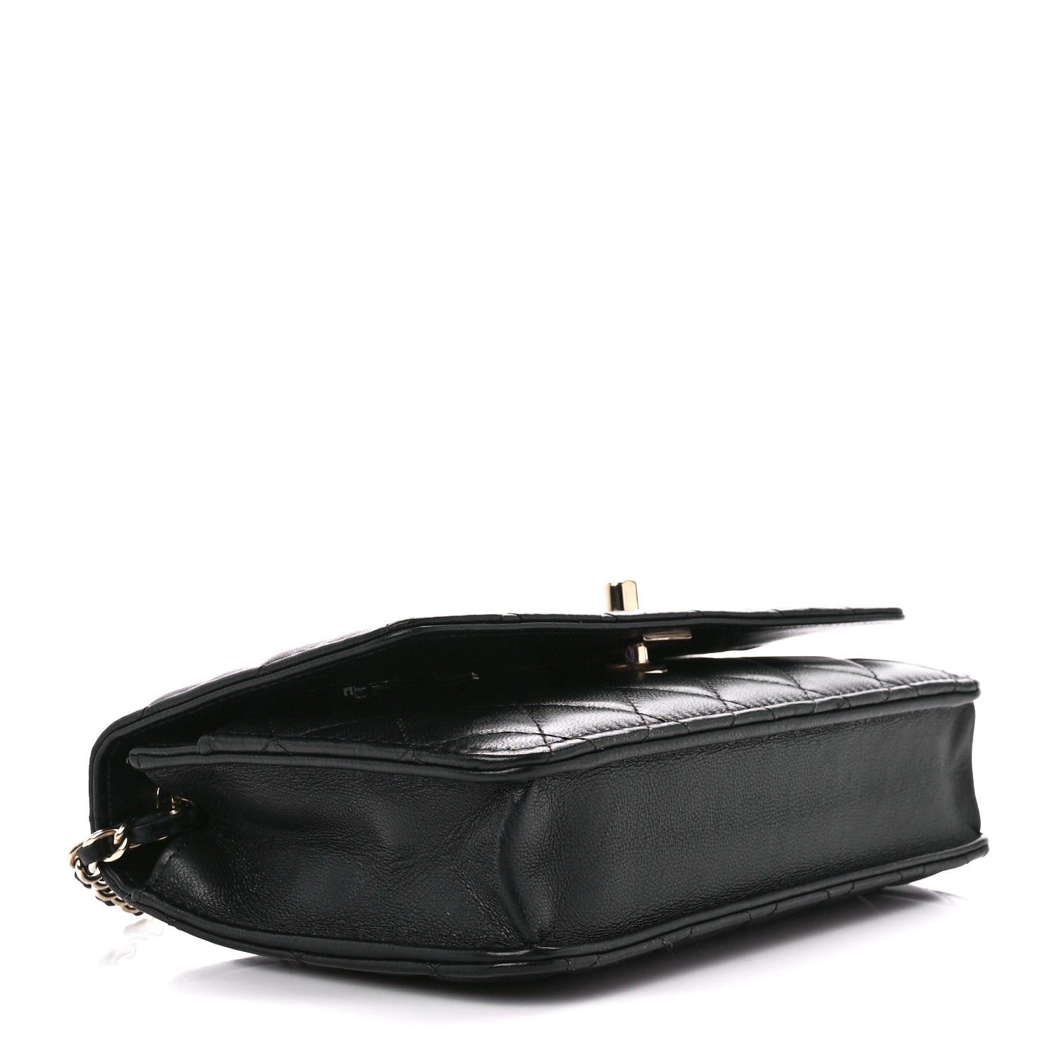 Chanel Lambskin Quilted Trendy CC Wallet On Chain WOC Black 4 of 12