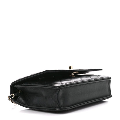 Chanel Lambskin Quilted Trendy CC Wallet On Chain WOC Black 4 of 12
