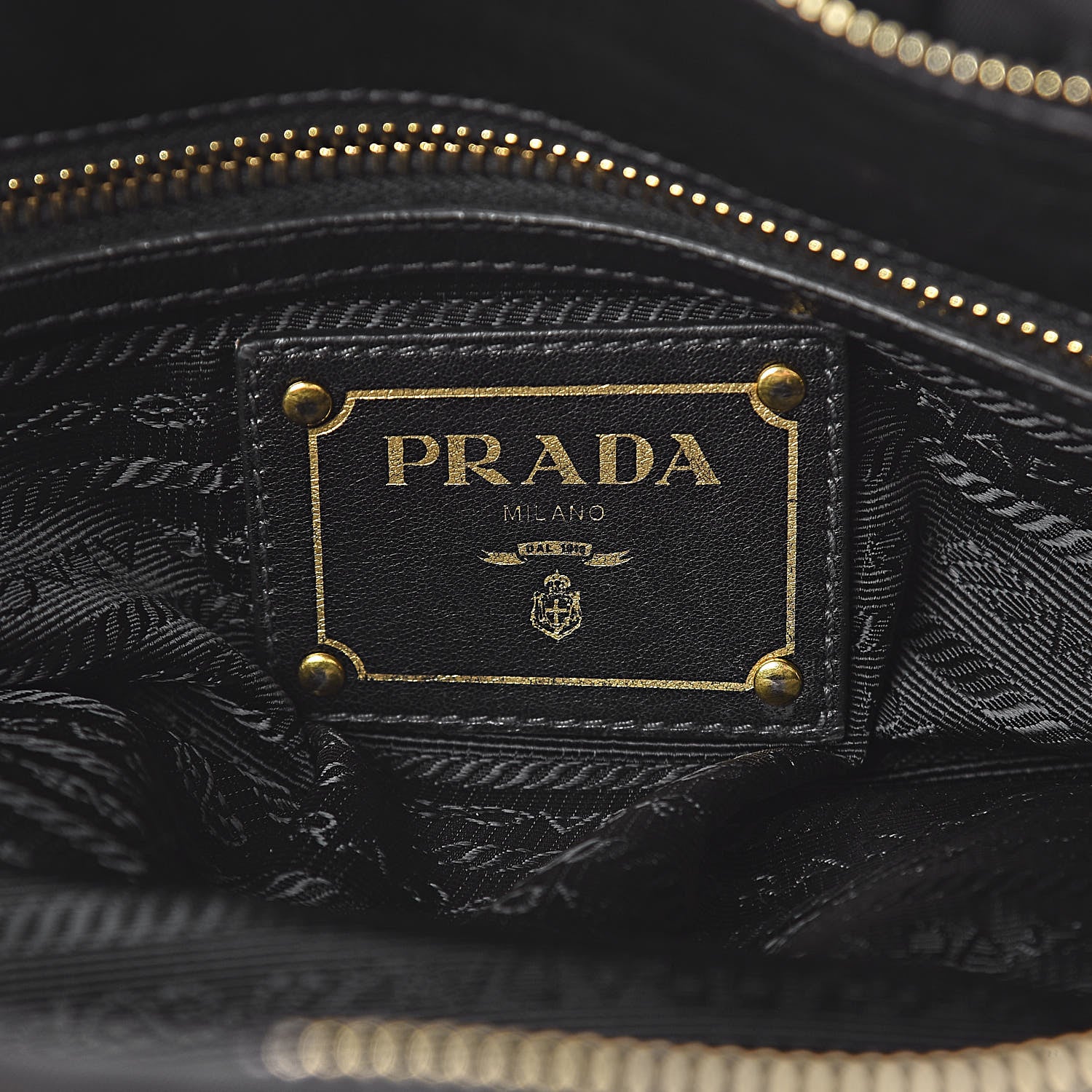 Prada Tessuto Nylon Gaufre Shopping Satchel Black 6 of 18