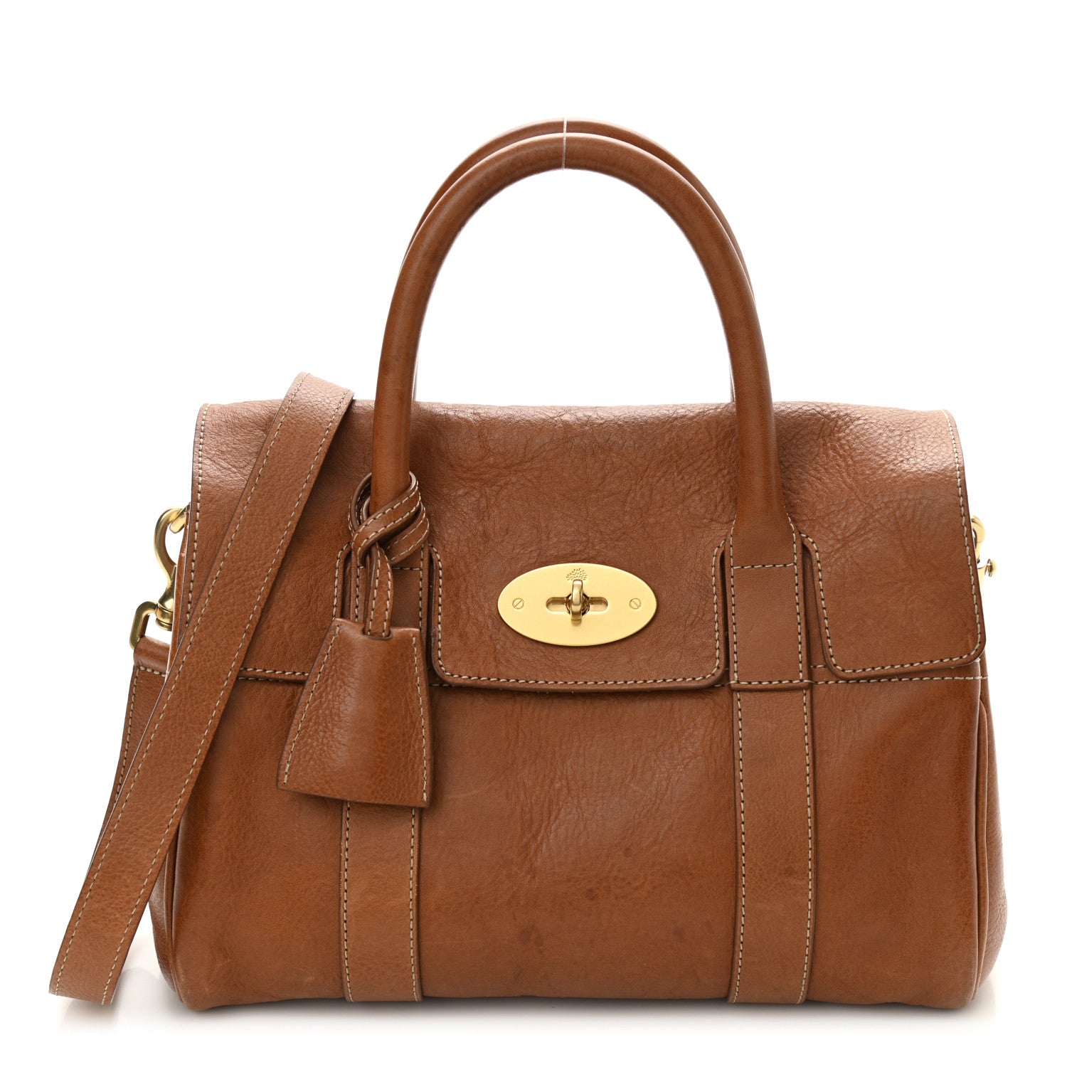Mulberry Natural Vegetable Tanned Small Bayswater Oak 1 of 9