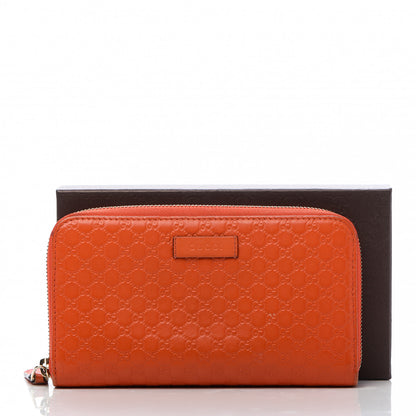 Gucci Microguccissima Zip Around Wallet Sun Orange 11 of 11