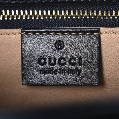 Gucci Calfskin Velvet Web Horsebit 1955 Shoulder Bag Blue 6 of 11