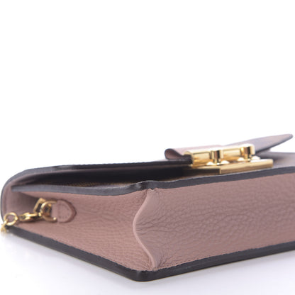 Louis Vuitton Damier Ebene Croisette Chain Wallet Magnolia 6 of 9