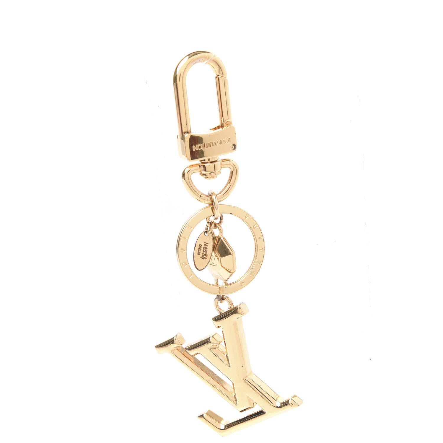 Louis Vuitton LV Facettes Bag Charm Key Holder Gold 4 of 4