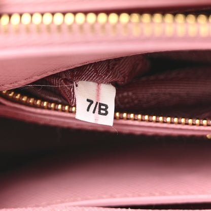 Prada Saffiano Mini Galleria Double Zip Tote Petalo 7 of 14