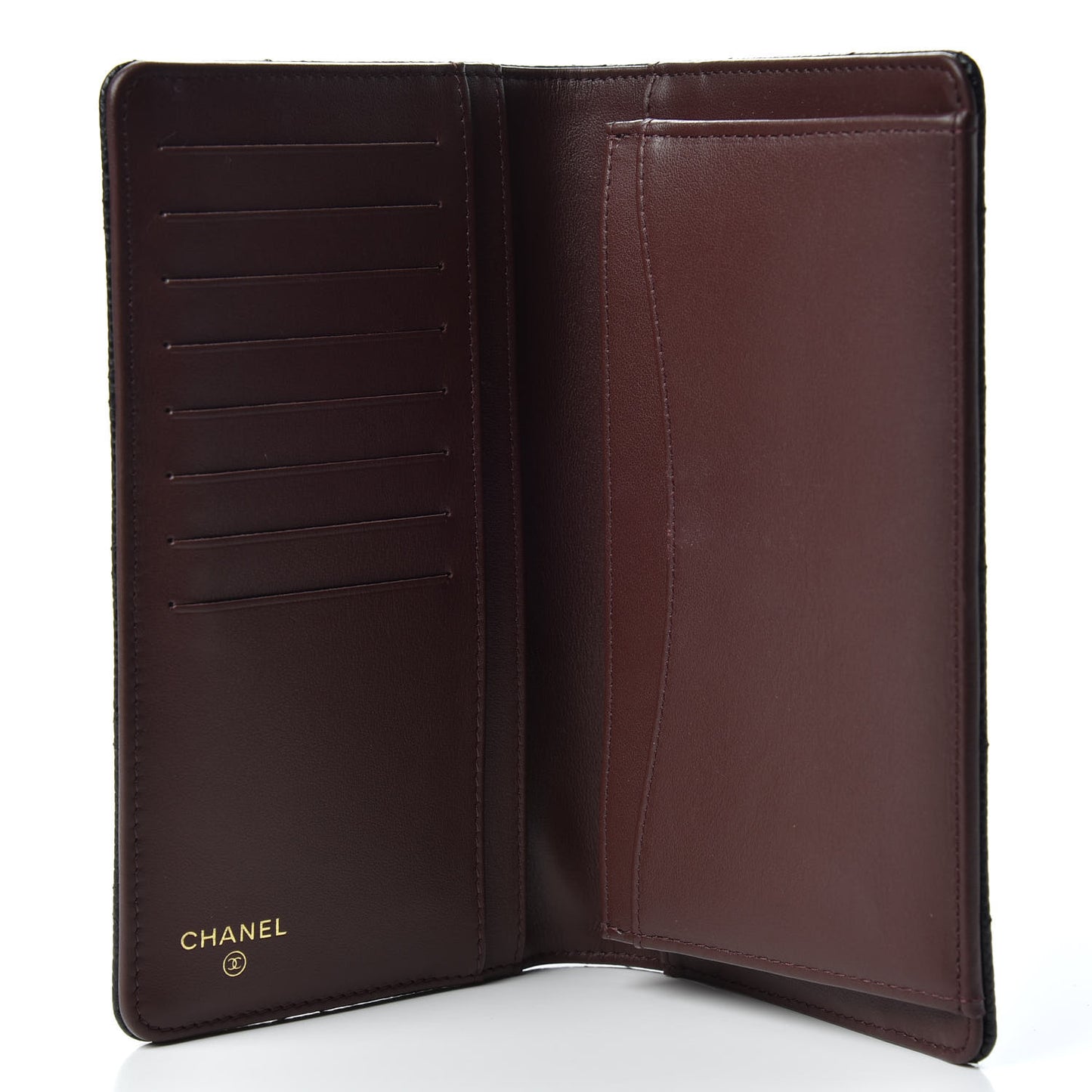 Caviar Quilted Yen Wallet Black