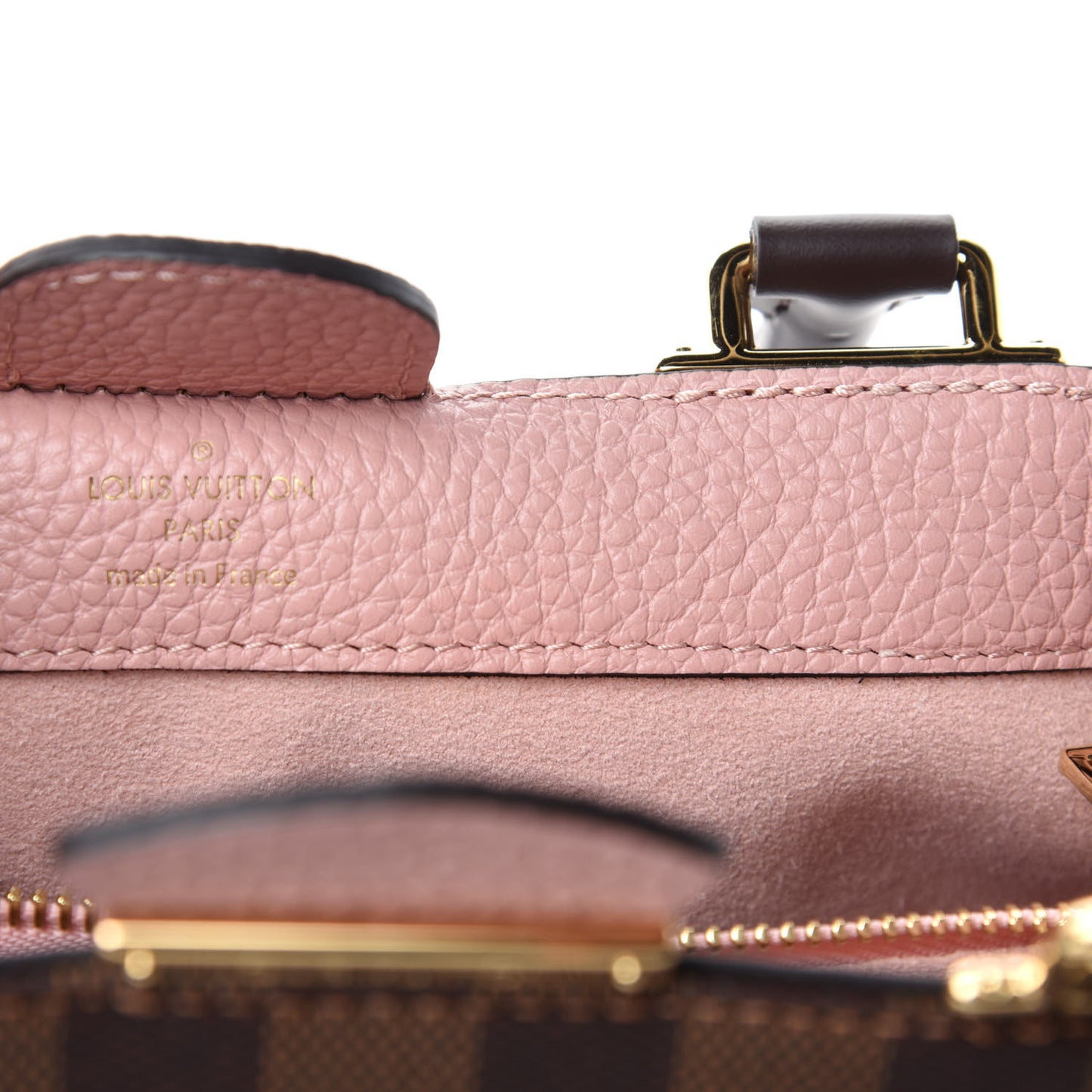 Damier Ebene Cuir Taurillon Brittany Magnolia