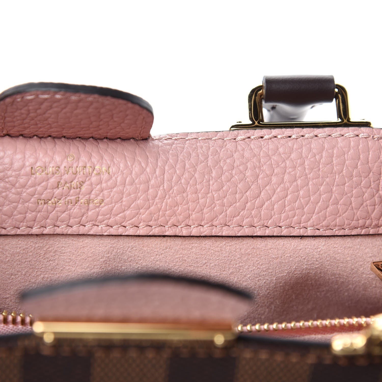 Louis Vuitton Damier Ebene Cuir Taurillon Brittany Magnolia 8 of 10