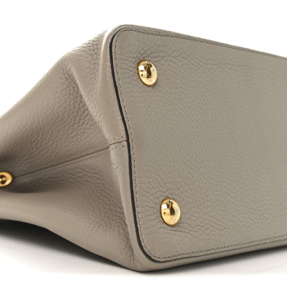 Louis Vuitton Taurillon Capucines MM Galet 8 of 9