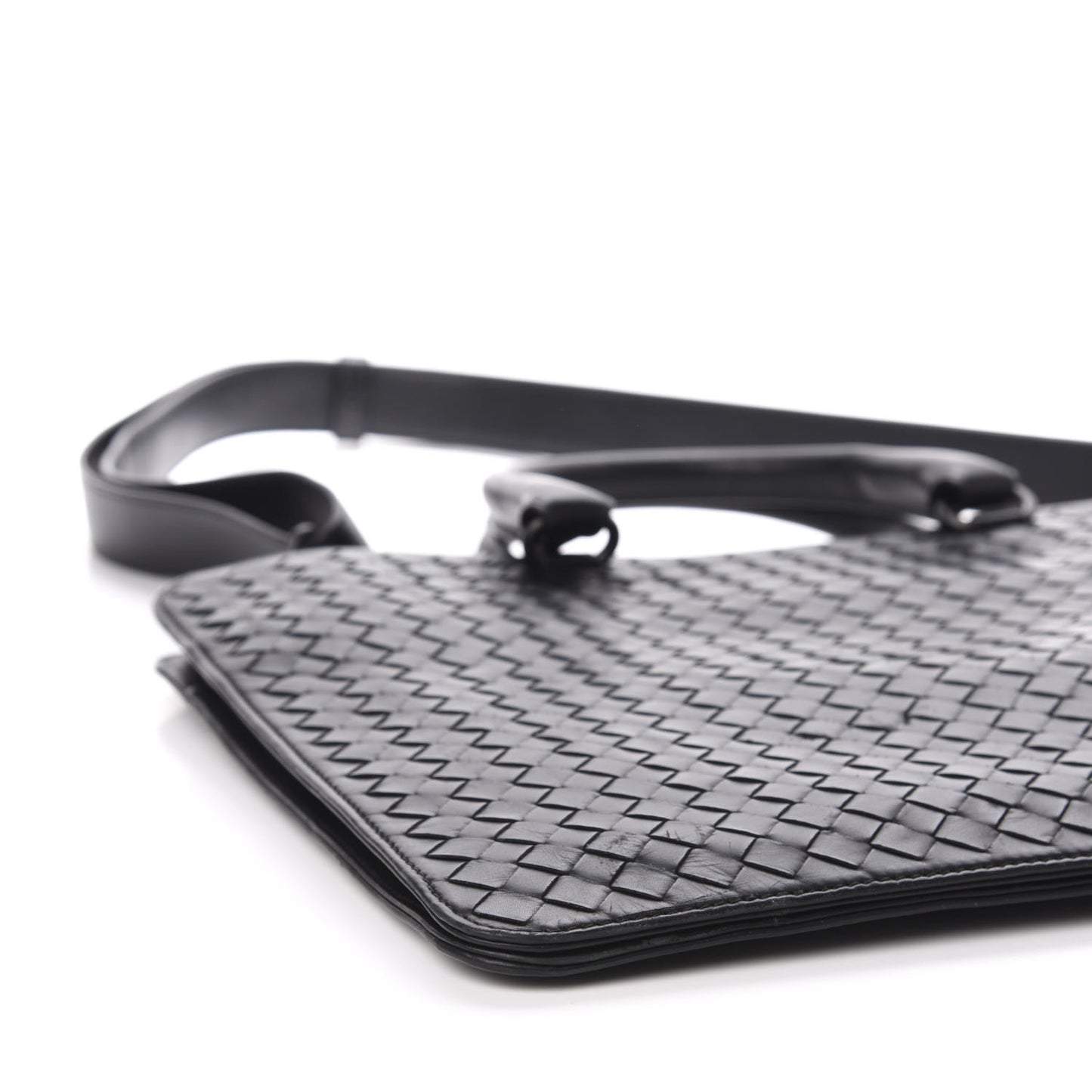 Intrecciato Briefcase Black