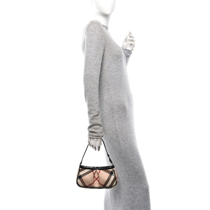 Burberry Nova Check Mini Shoulder Bag Black 2 of 12