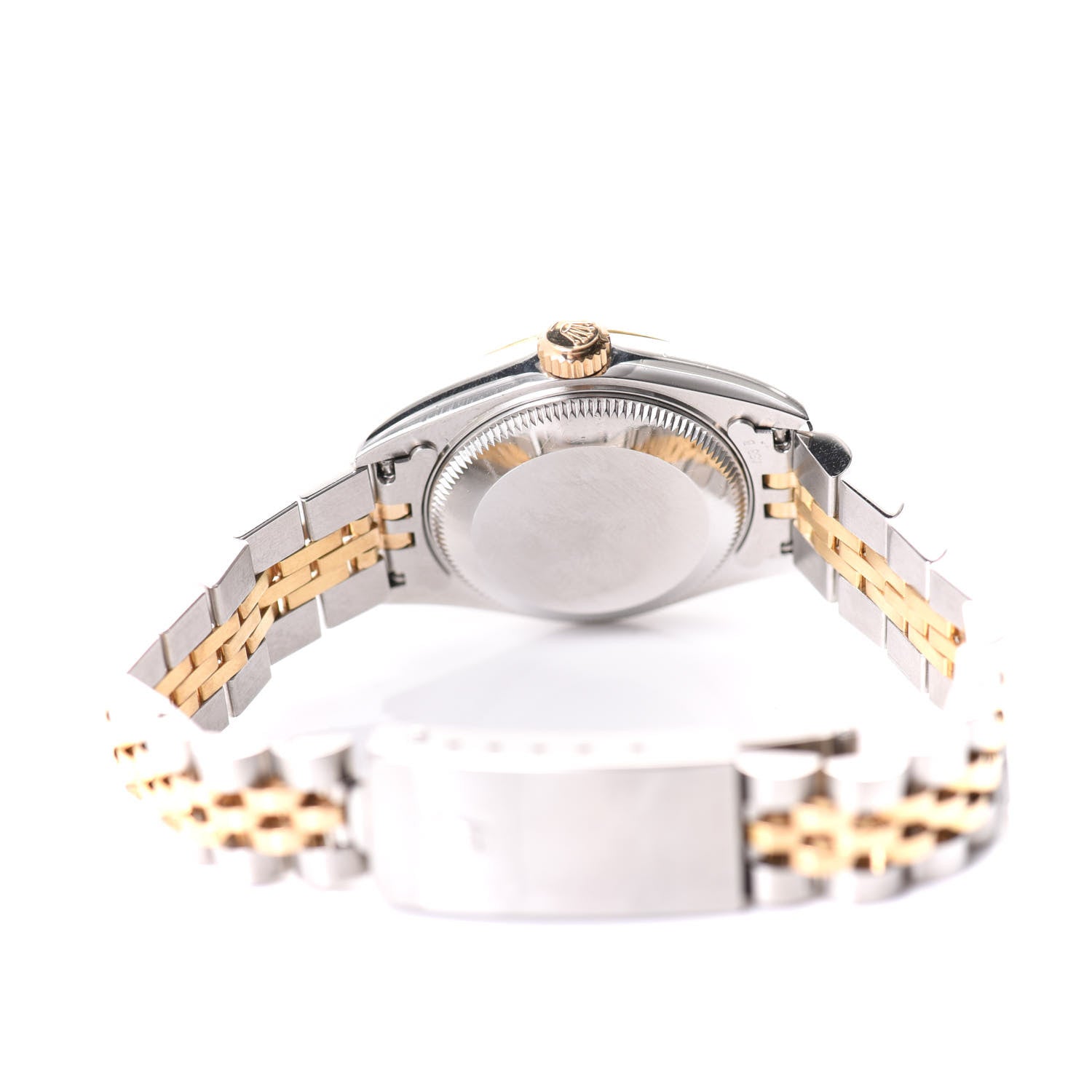Rolex Stainless Steel 18K Yellow Gold Diamond 26mm Oyster Perpetual Datejust Watch Champagne 69173 4 of 6