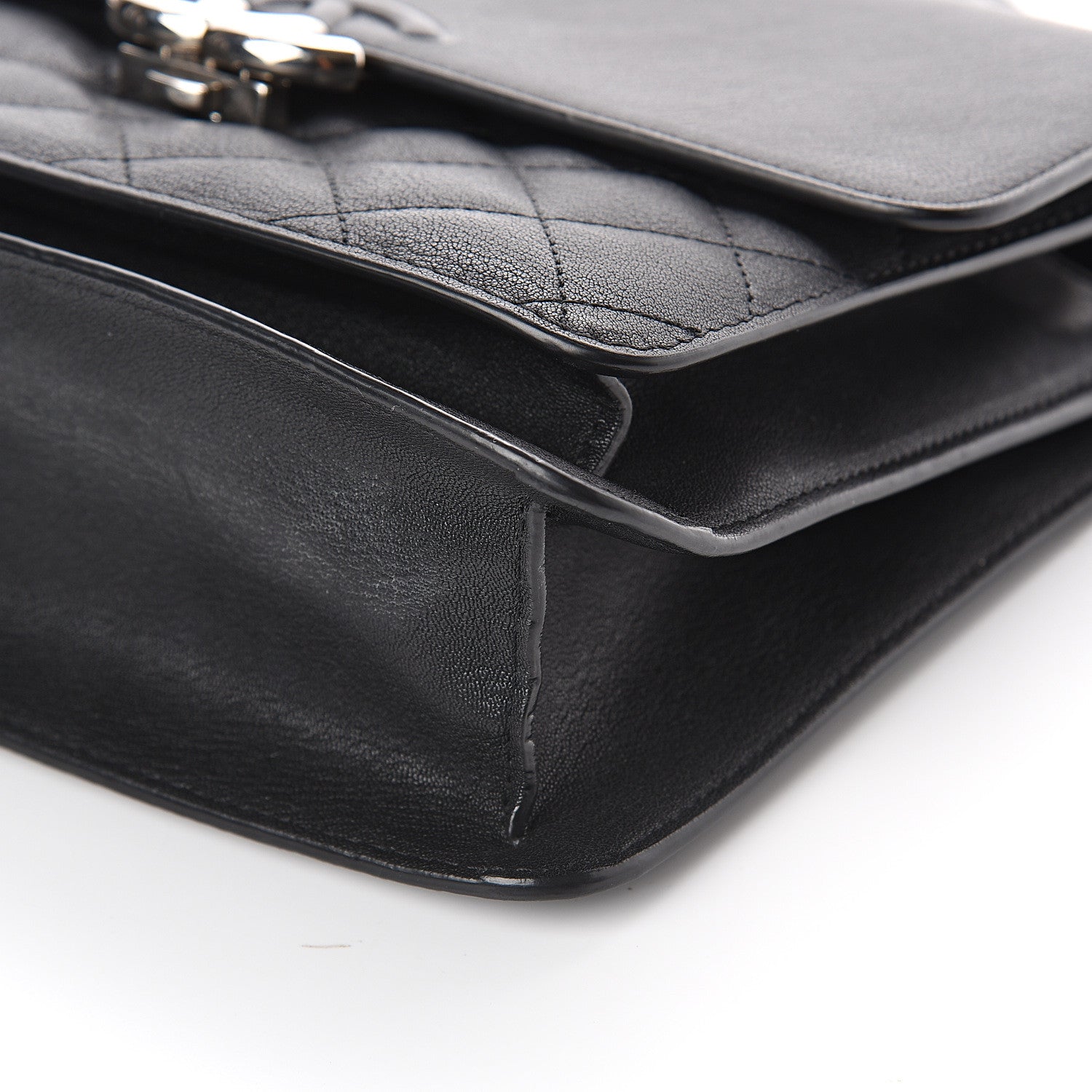 Chanel Calfskin Quilted CC Box Flap Black 9 of 9