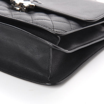 Chanel Calfskin Quilted CC Box Flap Black 9 of 9