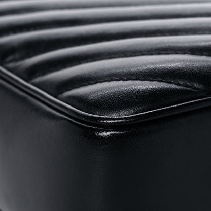 Saint Laurent Calfskin Matelasse Monogram Lou Camera Bag Black 10 of 14