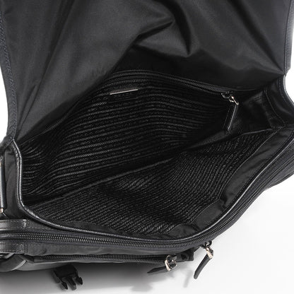 Prada Tessuto Saffiano Messenger Bag Nero Black 5 of 10