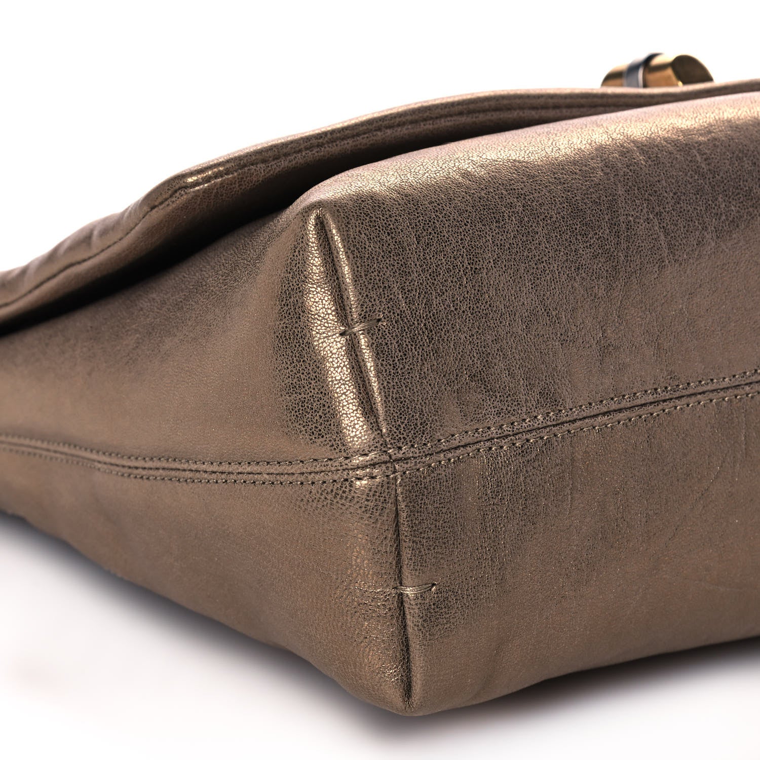 Lanvin Metallic Lambskin Quilted Medium Happy Shoulder Bag Bronze 10 of 12