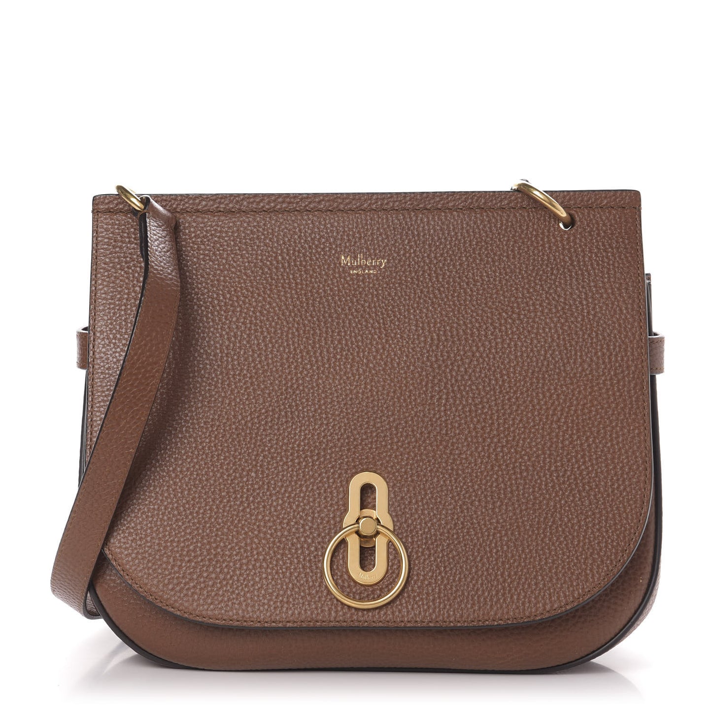 Small Classic Grain Calfskin Amberley Satchel Oak
