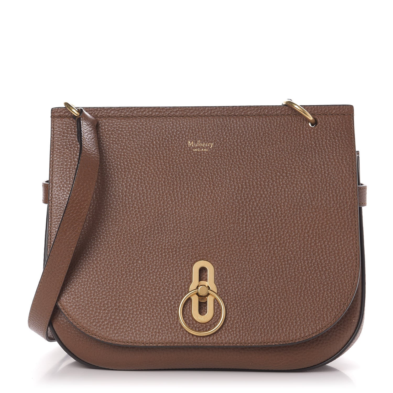 Mulberry Small Classic Grain Calfskin Amberley Satchel Oak 1 of 11