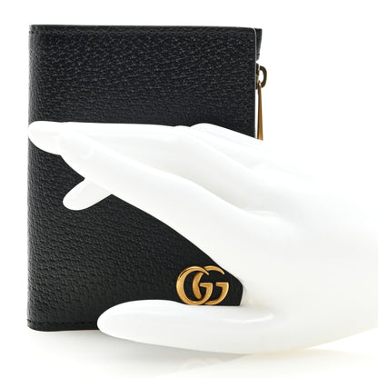 Gucci Dollar Calfskin GG Marmont Long Wallet Black 2 of 6