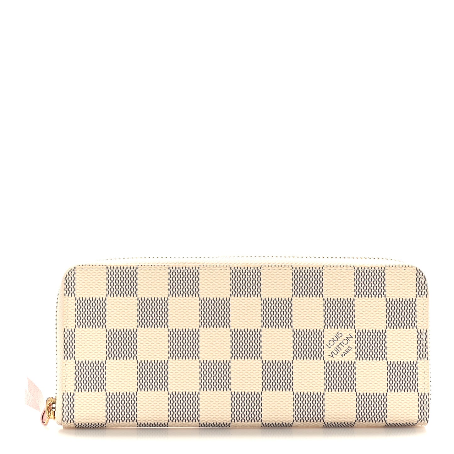 Damier Azur Clemence Wallet Rose Ballerine