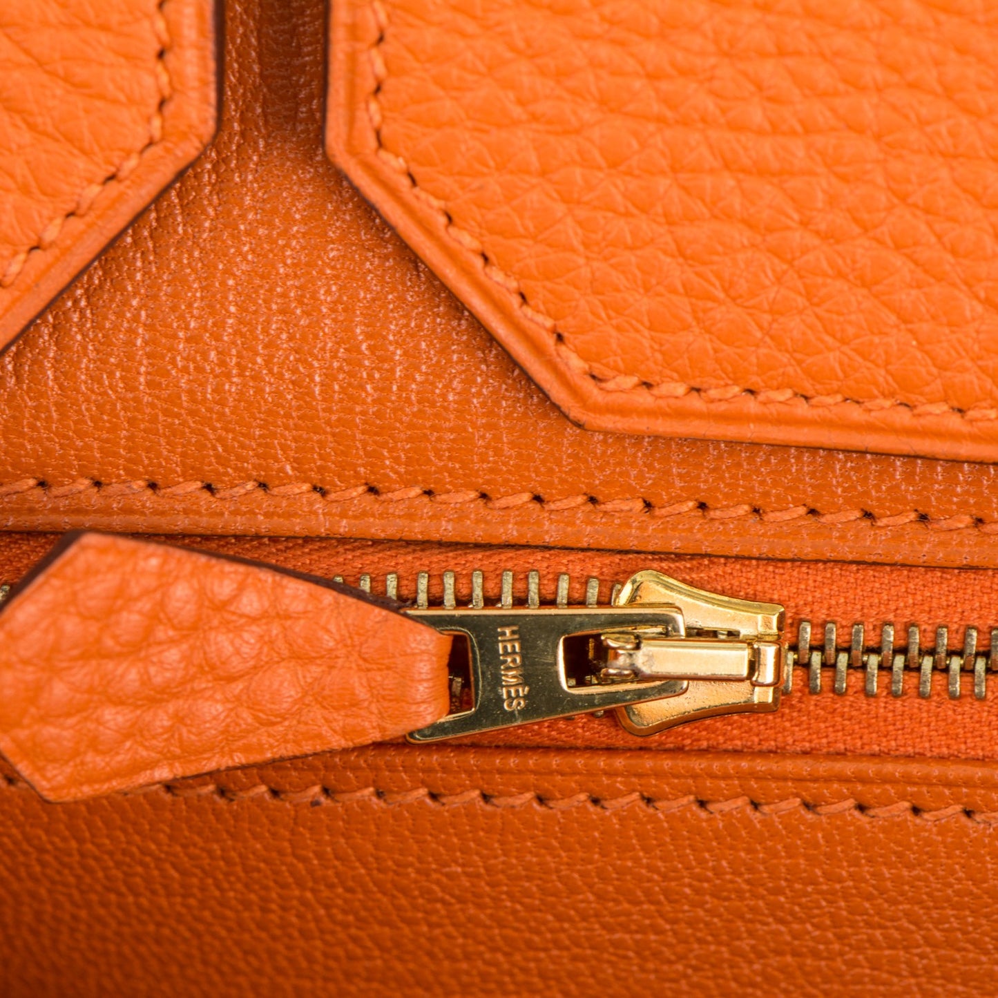 Togo Birkin 40 Orange