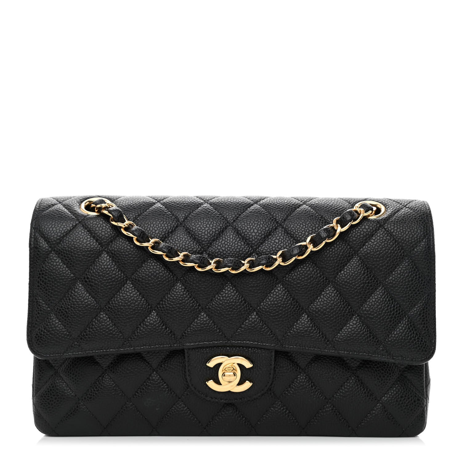 Chanel Caviar Quilted Medium Double Flap Black 1 of 11