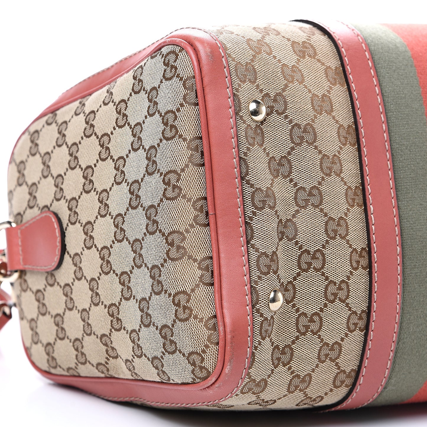Monogram Medium Vintage Web Boston Pink