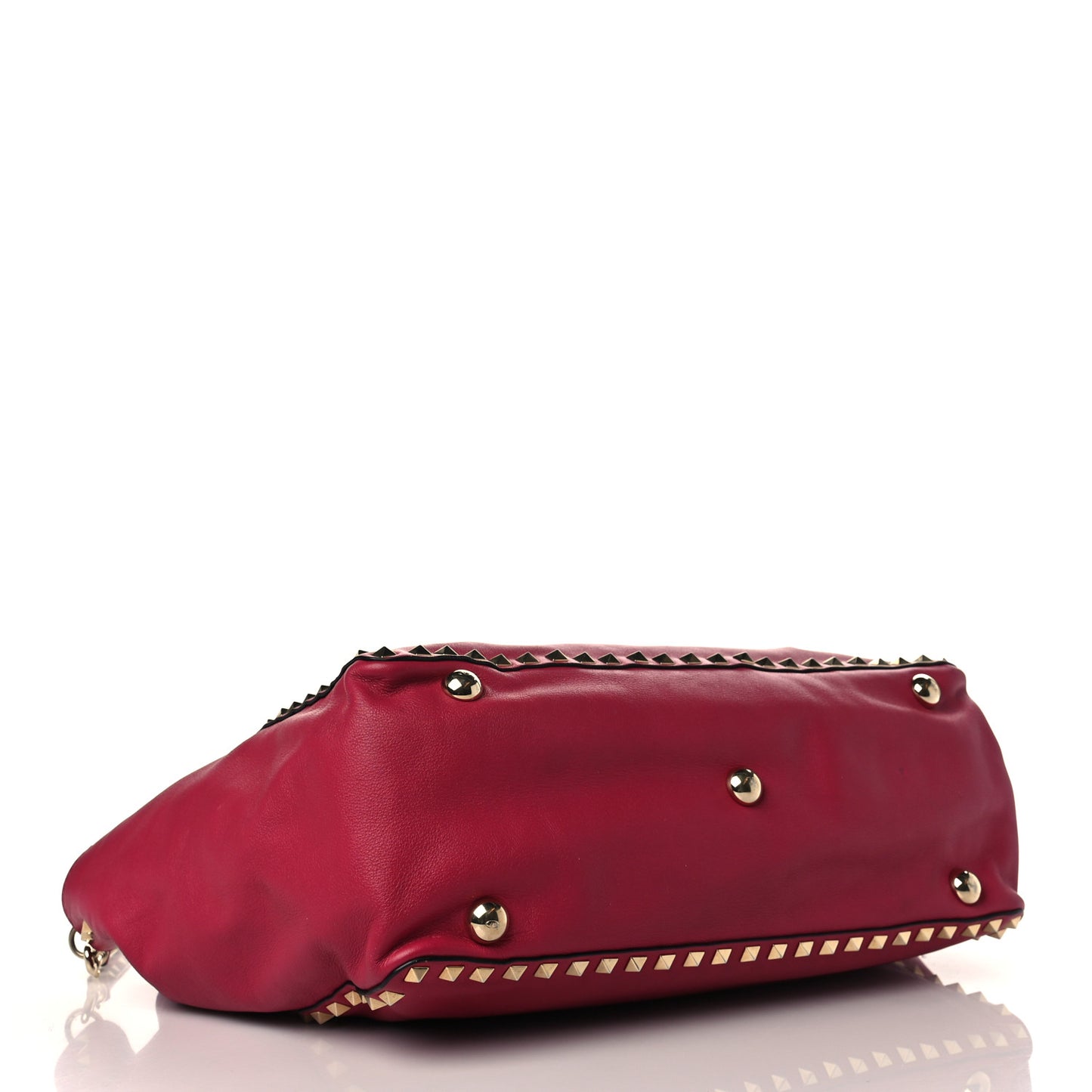 Vitello Medium Rockstud Tote Cyclamin