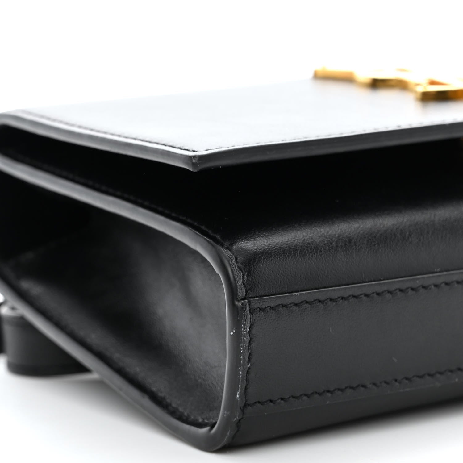 Saint Laurent Smooth Calfskin Monogram Kate Belt Bag Black 8 of 10