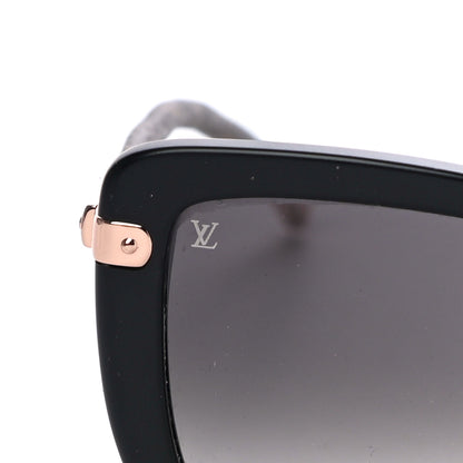 Louis Vuitton Monogram Acetate Charlotte Sunglasses Z0781W Black 5 of 7